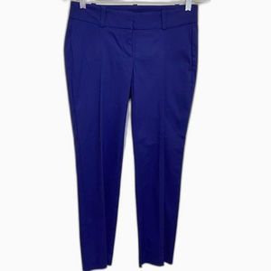 Ann Taylor Electric Purple Carnegie Crop Pants Size 0